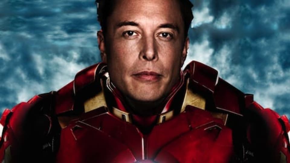 Elon Musk jako Iron Man